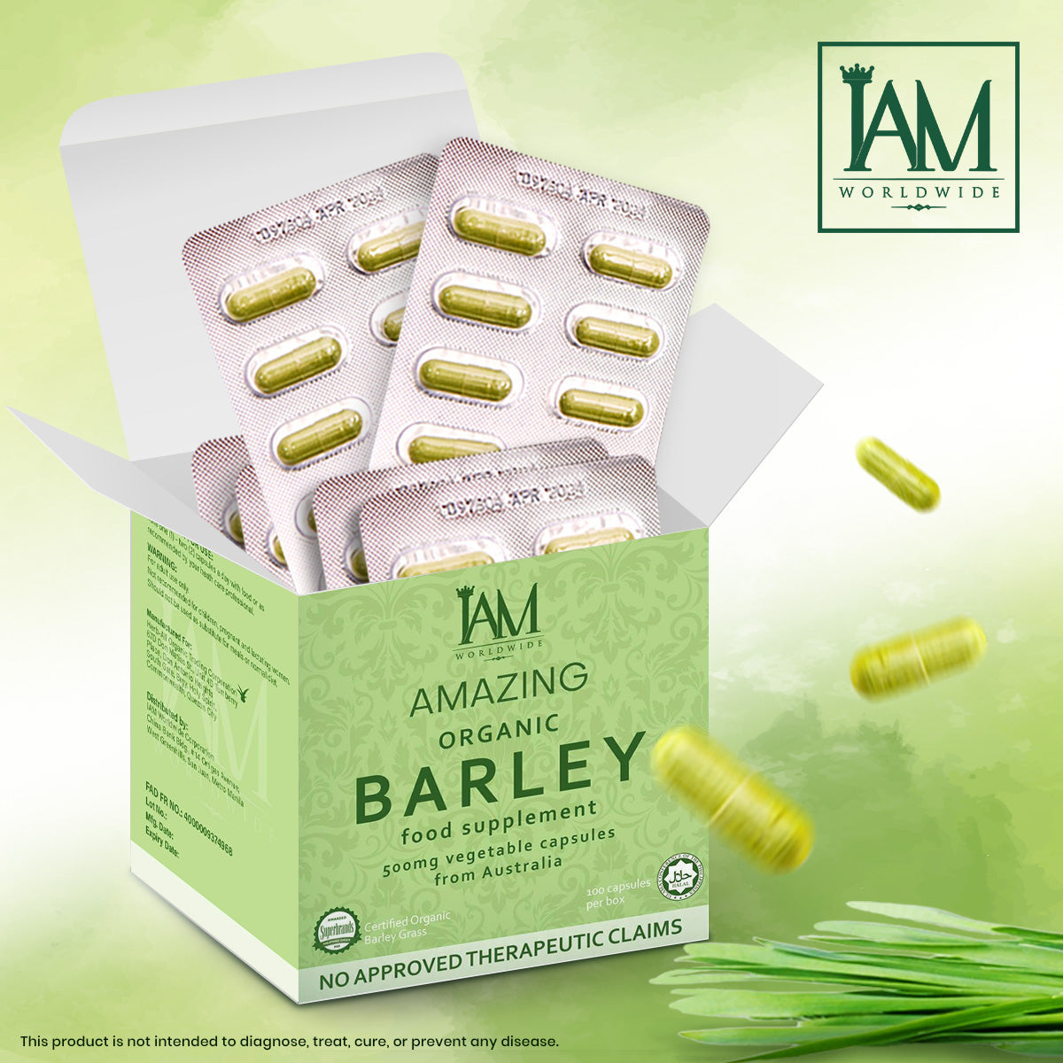 Amazing Organic Barley Capsules