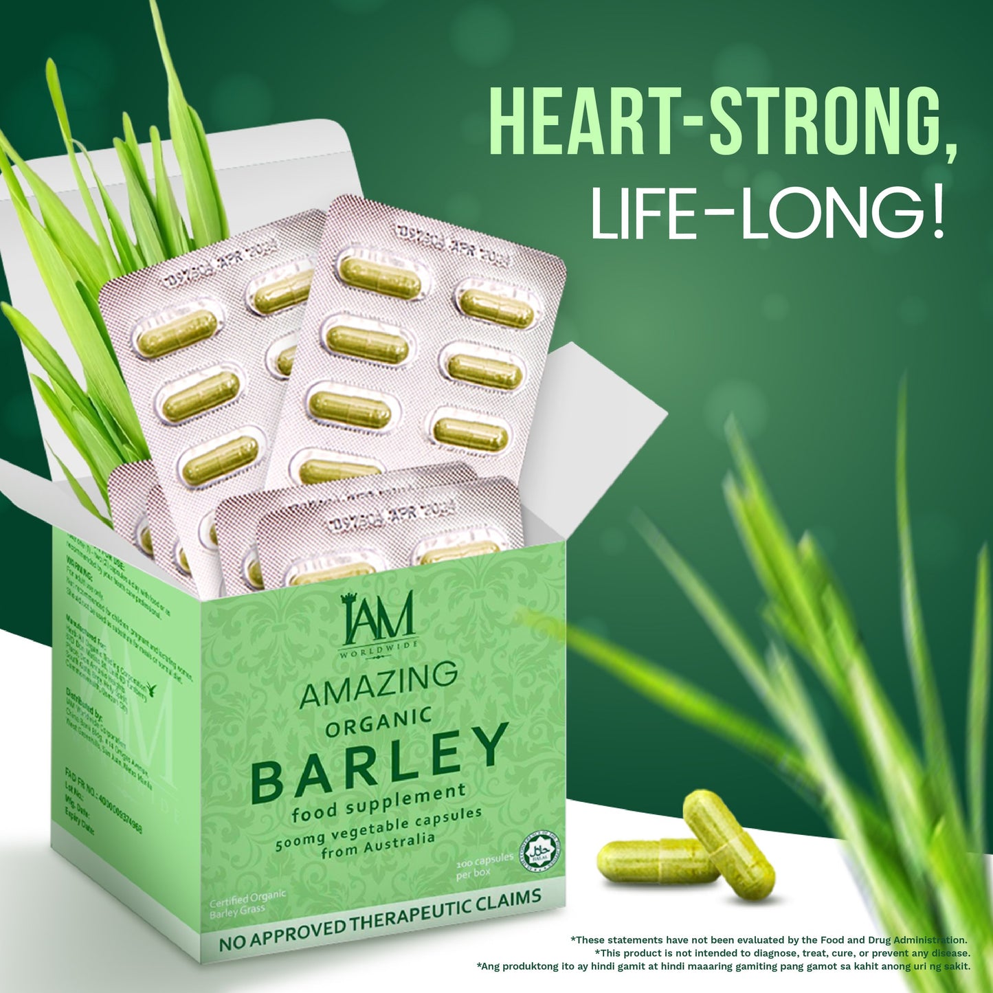 Amazing Organic Barley Capsules