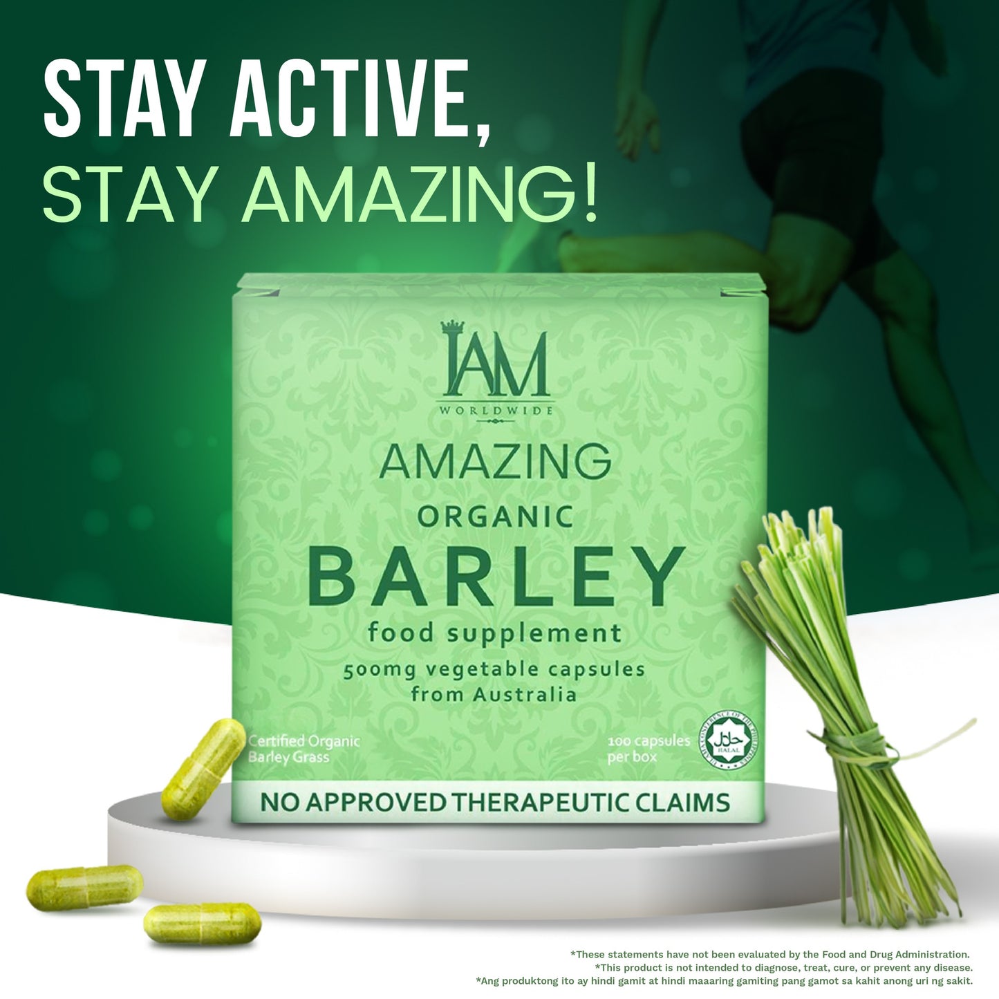 Amazing Organic Barley Capsules